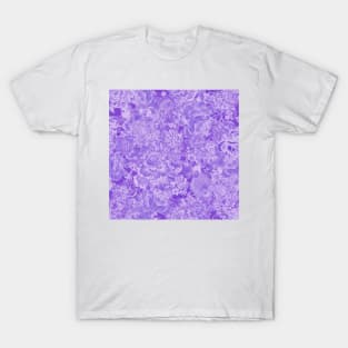 Seamless Purple Peonies Garden T-Shirt